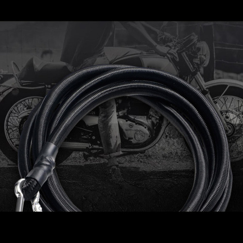 Z Cuerda Elástica De Látex Con Correas Móviles 2m 2m Negro