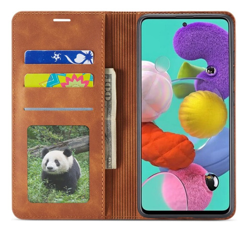 Funda Para iPhone Modelos Estilo Cartera Tipo Piel Casual