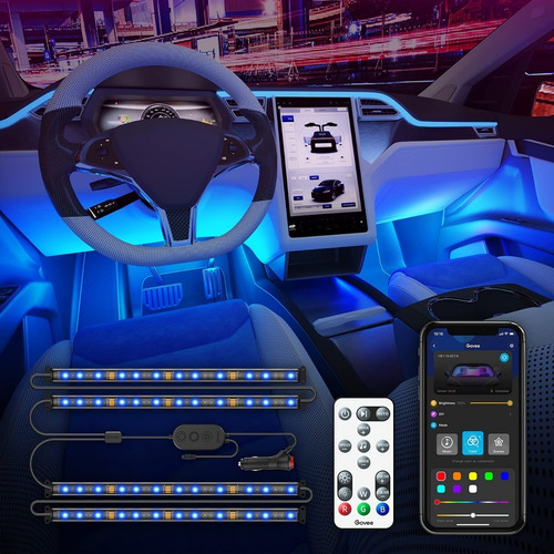 Govee Luces Interiores De Coche Led Rgb Control App Y Remot