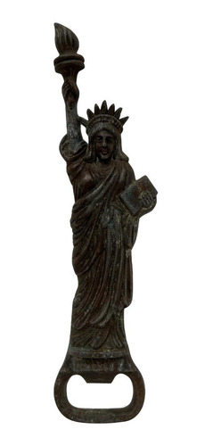 Abridor De Garrafa Estatua Da Liberdade Antigo Em Bronze
