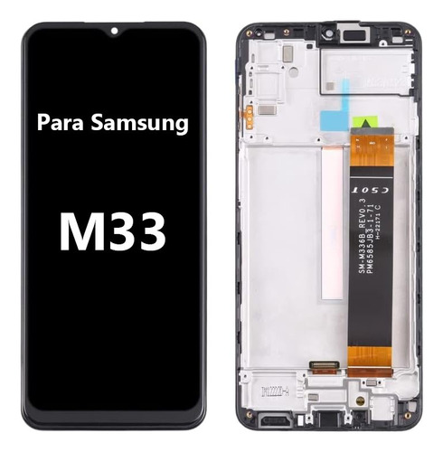 Para Samsung M33 M336 Pantalla Táctil Lcd Con Marco