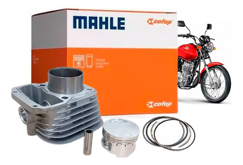 Kit Cilindro Pistão Anel Motor Honda Cg Fan 125 2005 A 2008