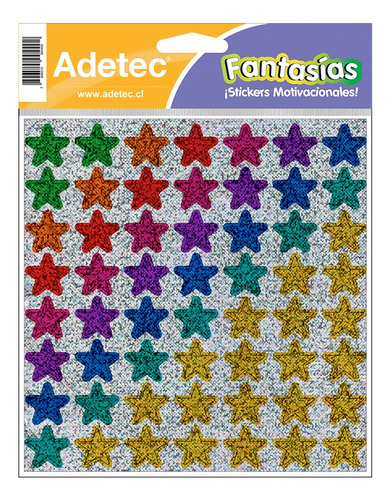 Etiqueta Adhesiva Motivacional Estrellitas Adetec - 3 Sobres