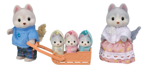 Calico Critters Husky Family - Juego De 5 Figuras Coleccion.