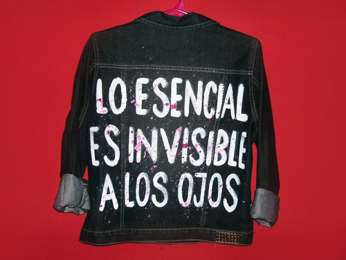 Campera Negra El Principito Esencial Invisible A Ojos Jacket