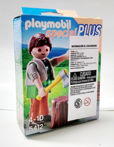 Imagen 2 de 4 de Playmobil Special Plus Leñador - 5412