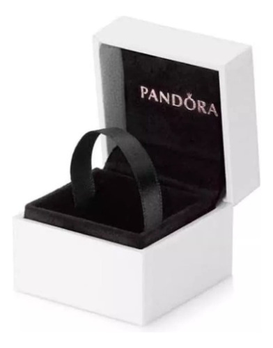 1 Caja Pandora Para Anillo,  Aretes Y Charm Rosa Y Bolsa