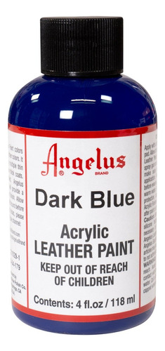 Pintura Acrílica Angelus 4 Oz ( 1 Pieza ) Color Dark Blue