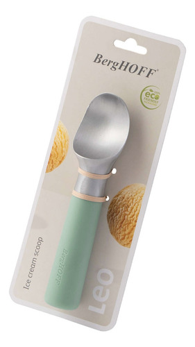 Cuchara Helado C/ Mango Silicona Berghoff Balance Color Verde Claro
