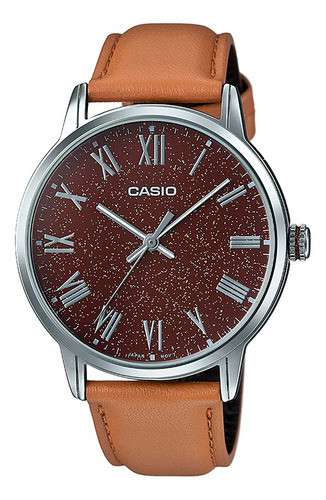 Reloj Casio Mtp-tw100l-5avdf Para Hombre Color de la correa Café Color del fondo Café