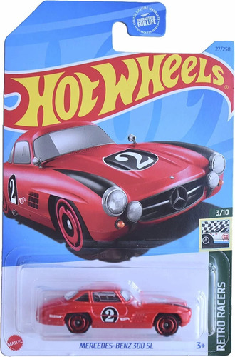 Hot Wheels Mercedes-benz 300 Sl Rojo Retro Racers 