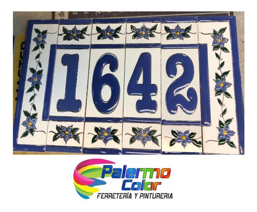 Numero Ceràmico Para Puerta De Calle, Bis