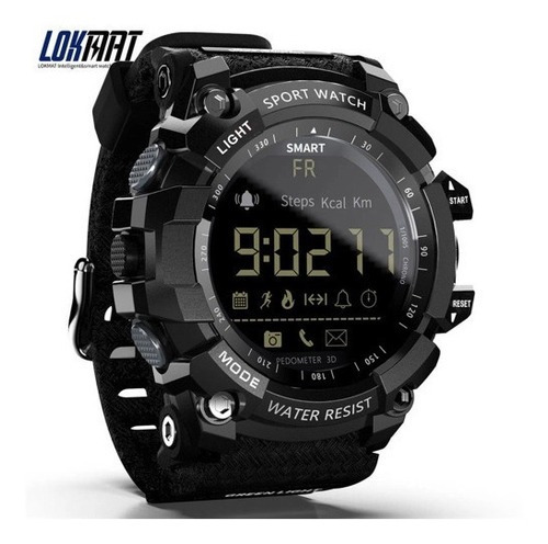 Funda militar para reloj inteligente Lokmat Mk16, color: negro