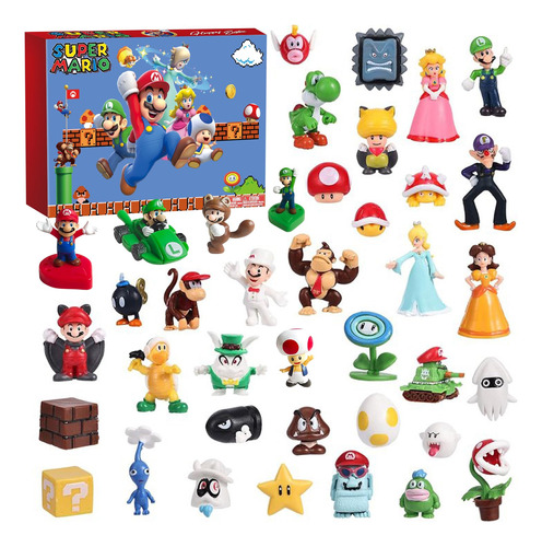 21 Mini Figuras De Accion De Mario Toys Para Ninos Y Ninas, 
