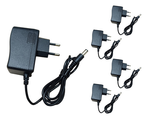 Kit 5 Fontes Eletrônica 12v 2a 2000 Ma 24w Bivolt Plug P4