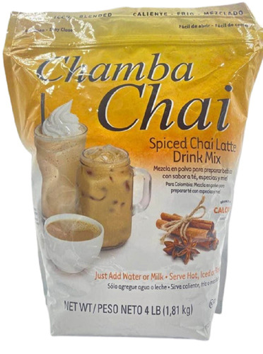 Te Chamba Chai En Polvo X 1.81kg presentacion en bolsa