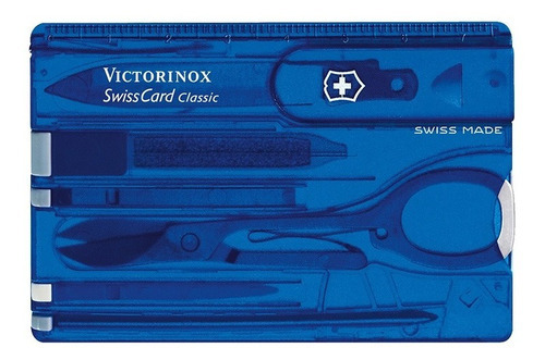 Swisscard Classic Color Azul Transparente Victorinox