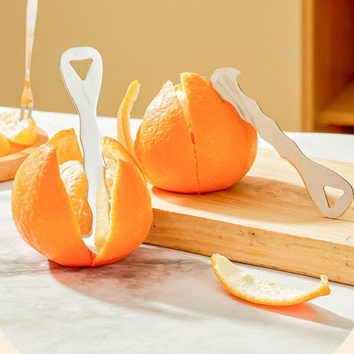 Citrus Peeler Acero Inoxidable Herramienta De Pelado Naranja