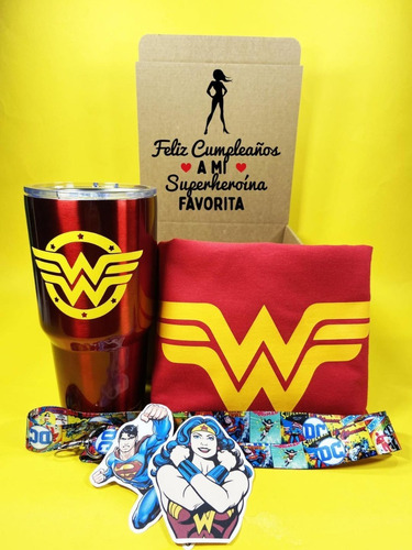 Kit Dc Comic Con Termo | Batman Wonder Woman Superman