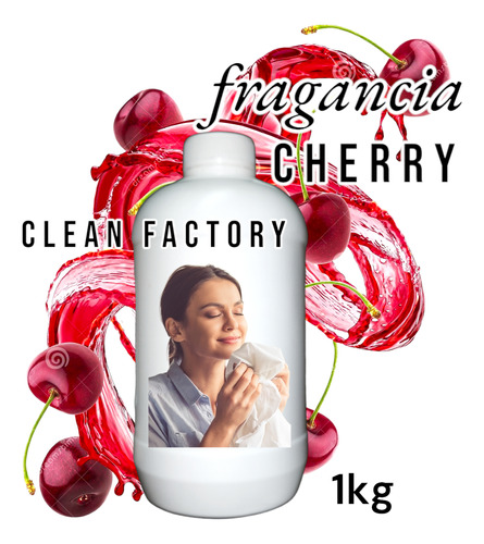 Fragancia Para Desinfectante Multiusos Cherry 1kg Sellada