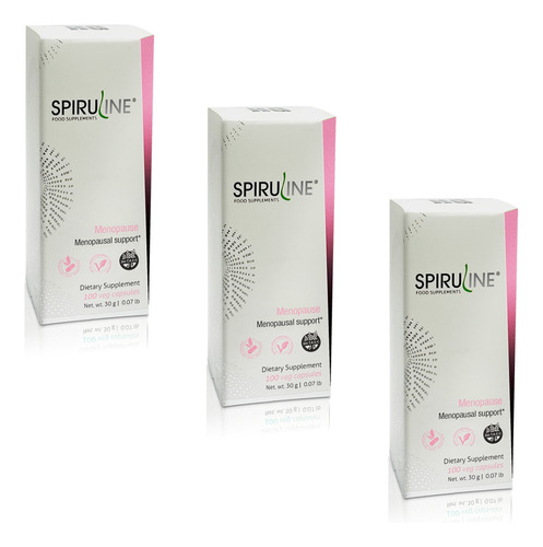 Pack 3 Spiruline Menopause Hgl Estabilidad Emocional 100 Cáp