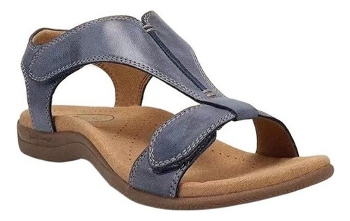 Sandalias Confort Dama Plataforma Cuña Velcro Tallas Grandes