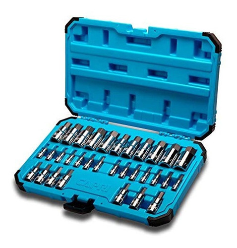 Capri Tools 30032 Master Hex Bit Socket Set Metrico Y Sae 3