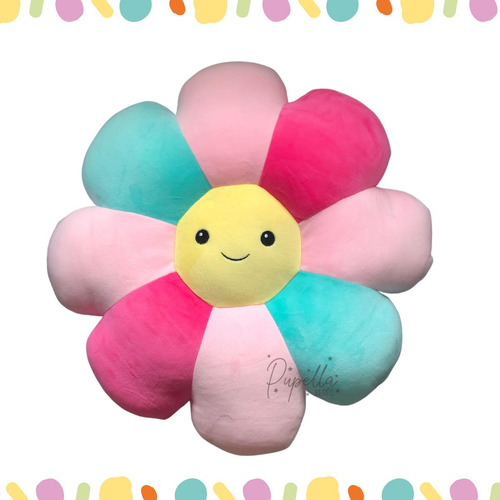 Peluche Almohada Forma De Flor, Tierna Y Suave Smoochy Pals Color Flor