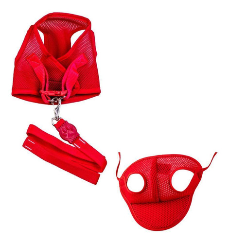 Kit Boné E Colete Peitoral Vermelho M