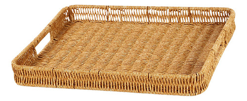Cesta De Mimbre Tejida, Contenedor Para Rectangular