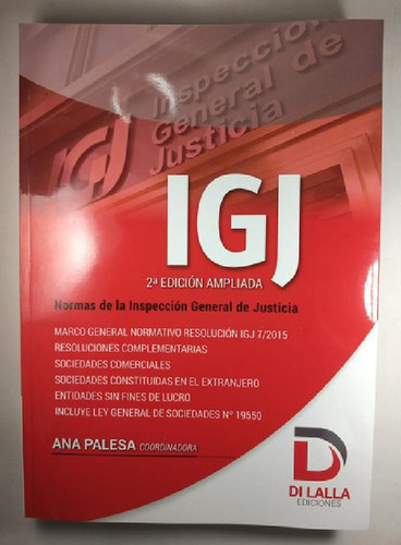 Libro - Igj Normas De La Inspeccion General De Justicia - P