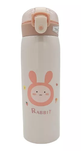 botella termica infantil rabbit con pico de silicona