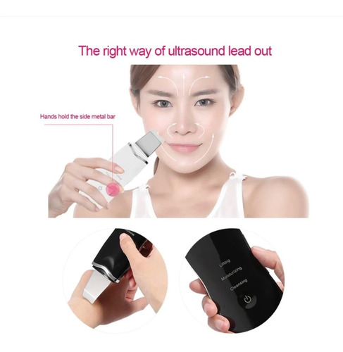 Limpiador Facial Ultrasónicas Espátulas Peeling Scruber Piel