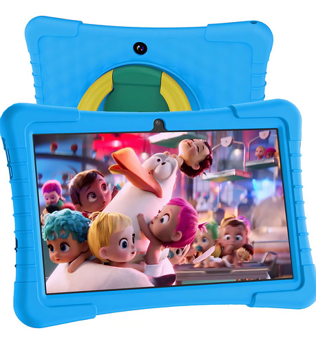 10" Tablet Para Niños Control Parental Wifi 2GB+64GB de con funda Azul
