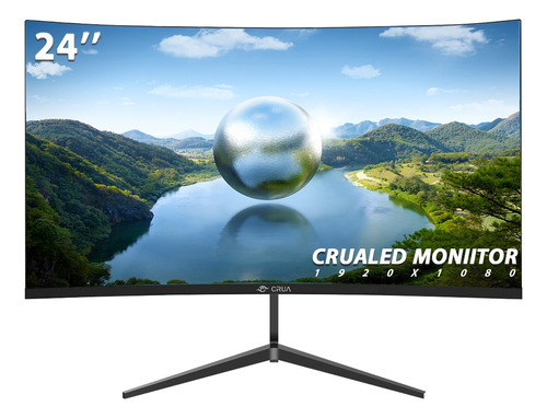 Monitor Gamer Curvo Crua Cr240cm 24  75hz Negro 100v/240v