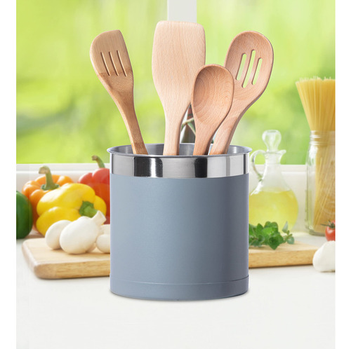 Oggi Soporte Para Utensilios Jumbo De Acero Inoxidable Org