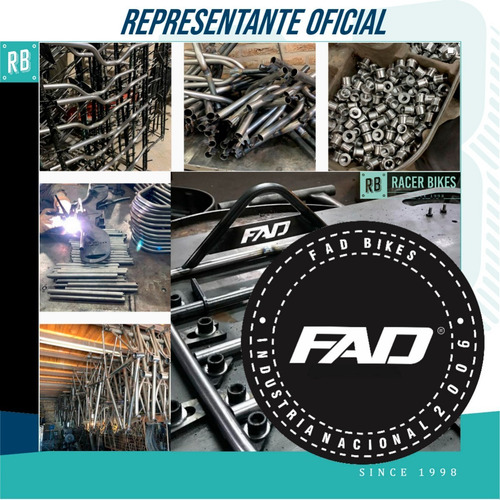 Cuadro + Horquilla Fad Lord Ruta Rod 28 Acero - Racer Bikes