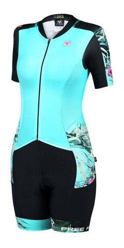 Macaquinho Freeforce Feminino New Pacific Azul Modelagem Fit