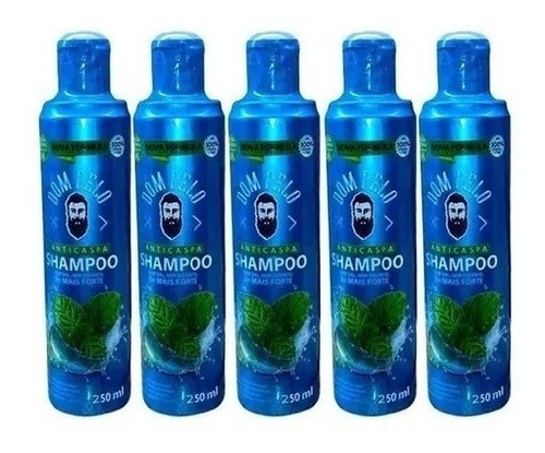 4 Shampoo Anticaspa Dom Pelo 3 Em 1 Barba Cabelo Bigode