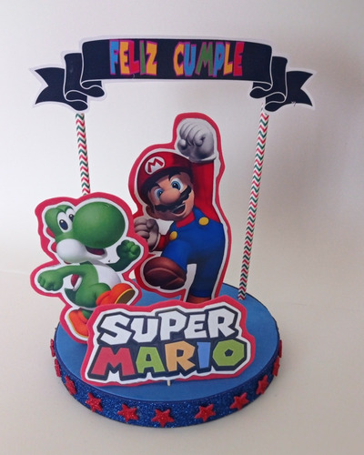 Adorno Para Torta Súper Mario Bros