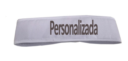 Faixa Cabelo Com Ajuste Branca 12un Personalizada