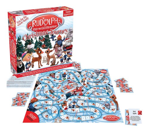 Juego De Mesa Reno Rudolph Nariz Roja