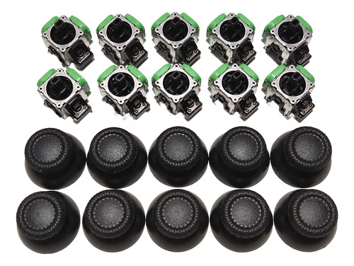 10x Joystick Magnético Hall Effect Dualsense Ps5 + Tapas Tmr F (Reacondicionado)