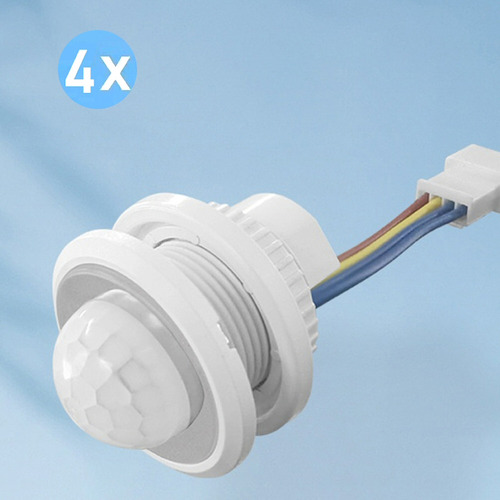 4 X Interruptor Sensor Movimiento Pir, 220v, Proyectos Diy!