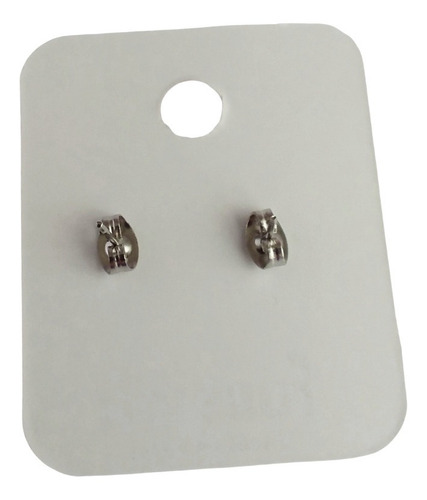 Imagen 5 de 6 de Arete Broquel Gato
