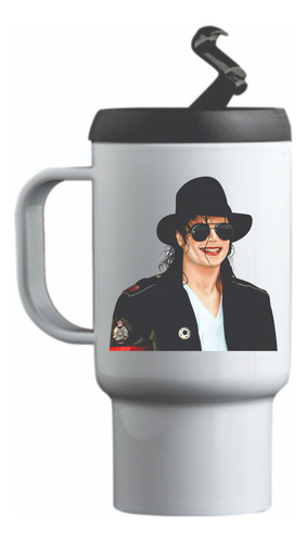 Jarro Térmico Personalizado Vaso Michael Jackson