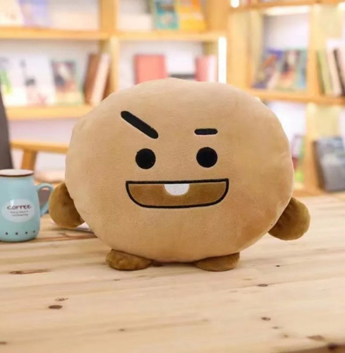 Bt21 Almohada De Peluche Grande De 35 Cm De Felpa Grande Galleta