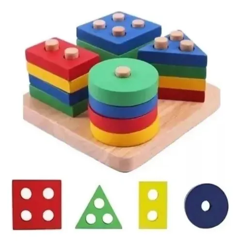 comprar Figuras Geométricas Encaje Básico 4 Figuras  Tolipa  Pb-b2
