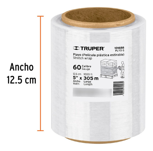 Rollo De Emplaye Playo Pelicula Estirable 60 12cmx305m