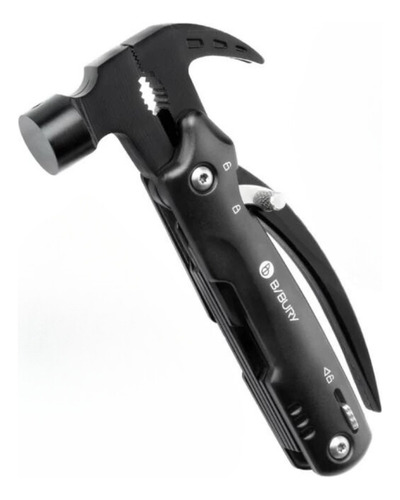 Martillo Multi Herramienta 12 En 1 Para Acampar Con Bloqueo Negro